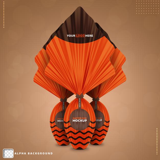 Easter Egg Mockup For 3D Render Composition Psd