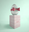 Easter Egg With Stripes Theme Psd