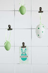 Easter Label Mock-Up With Eggs Psd