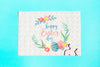 Easter Mockup Flat Lay For Greeting Card Psd