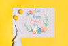 Easter Mockup Flat Lay For Greeting Card Psd