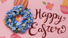 Easter Mockup With Blue Wreath Psd
