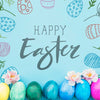 Easter Mockup With Colorful Egg Line Psd