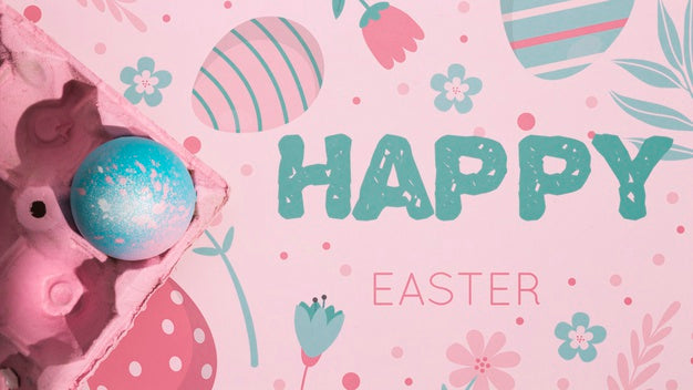 Easter Mockup With Copyspace For Text Or Logo Psd