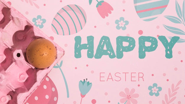 Easter Mockup With Copyspace For Text Or Logo Psd