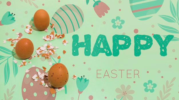 Easter Mockup With Copyspace For Text Or Logo Psd