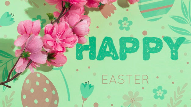 Easter Mockup With Copyspace For Text Or Logo Psd
