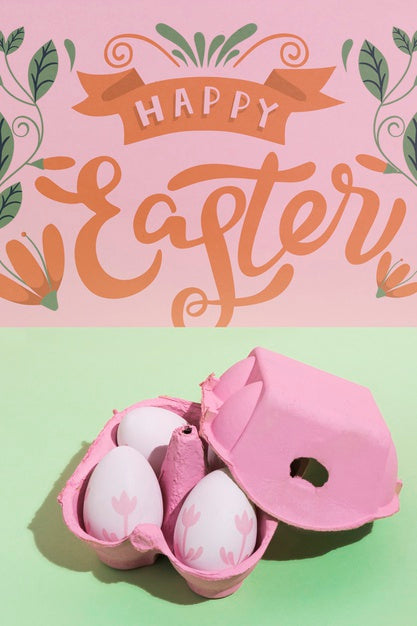 Easter Mockup With Copyspace For Text Or Logo Psd