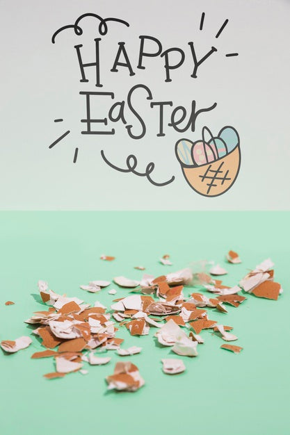 Easter Mockup With Copyspace For Text Or Logo Psd