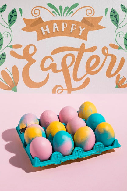 Easter Mockup With Copyspace For Text Or Logo Psd