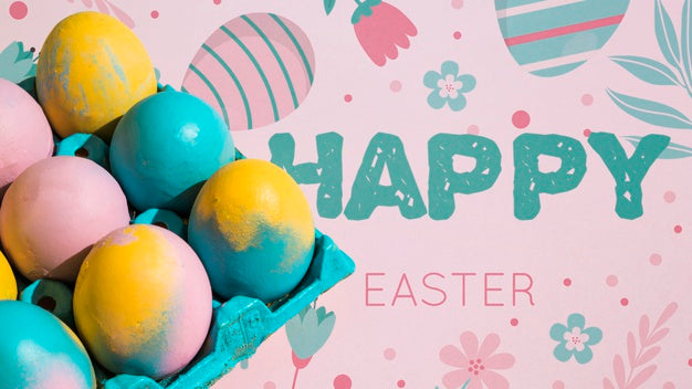 Easter Mockup With Copyspace For Text Or Logo Psd