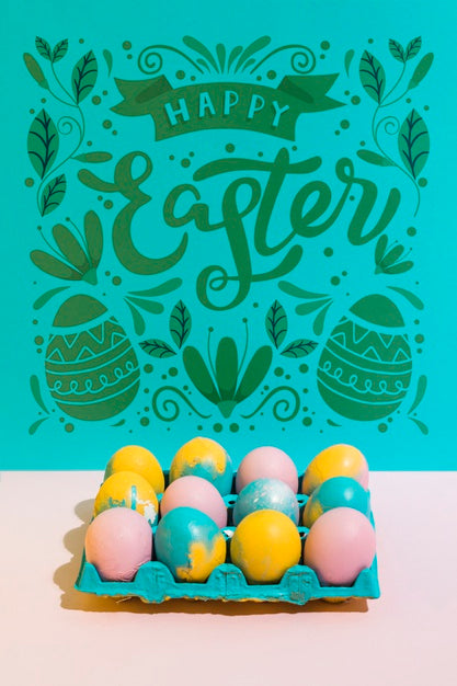 Easter Mockup With Copyspace For Text Or Logo Psd