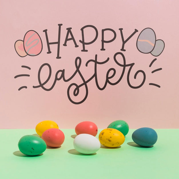 Easter Mockup With Copyspace For Text Or Logo Psd