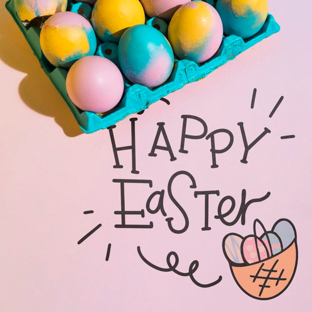 Easter Mockup With Copyspace For Text Or Logo Psd