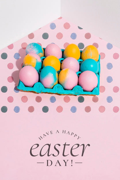 Easter Mockup With Copyspace For Text Or Logo Psd