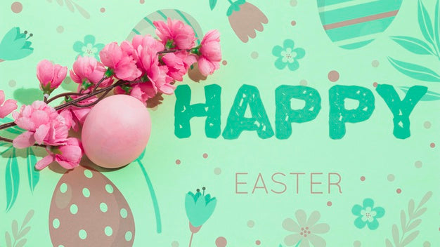 Easter Mockup With Copyspace For Text Or Logo Psd
