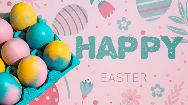 Easter Mockup With Copyspace For Text Or Logo Psd