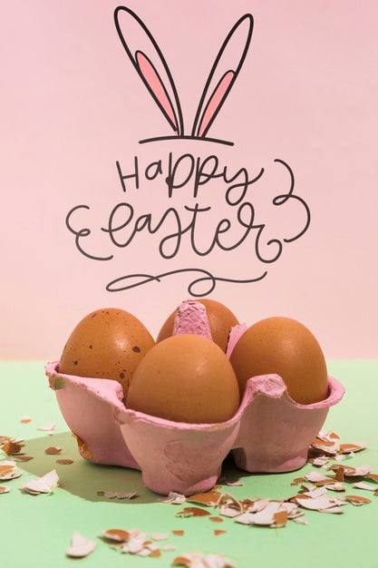 Easter Mockup With Copyspace For Text Or Logo Psd