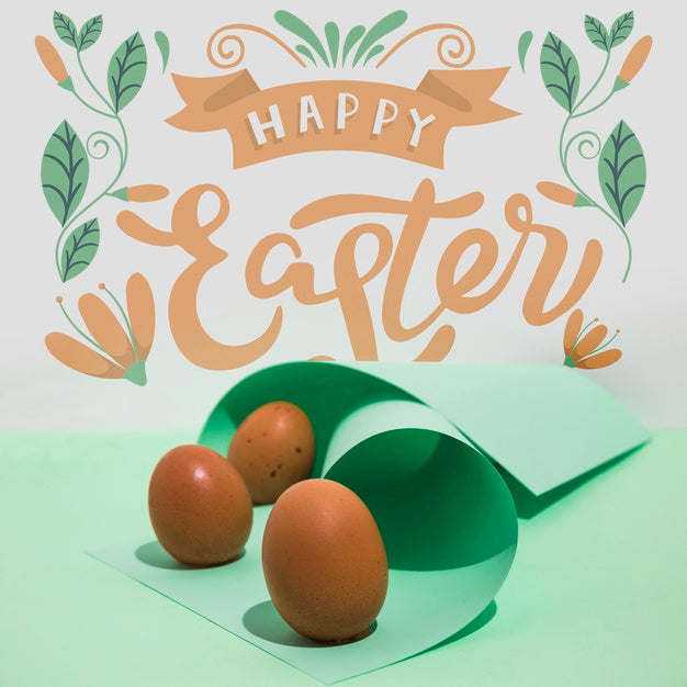 Easter Mockup With Copyspace For Text Or Logo Psd