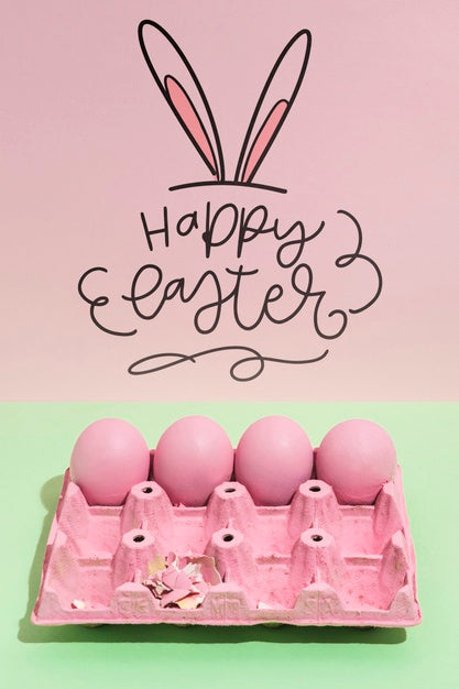 Easter Mockup With Copyspace For Text Or Logo Psd