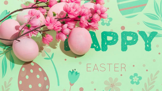 Easter Mockup With Copyspace For Text Or Logo Psd