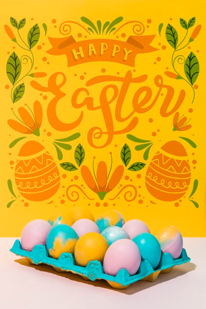 Easter Mockup With Copyspace For Text Or Logo Psd