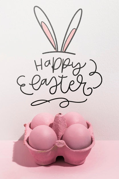Easter Mockup With Copyspace For Text Or Logo Psd