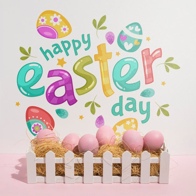 Easter Mockup With Copyspace For Text Or Logo Psd