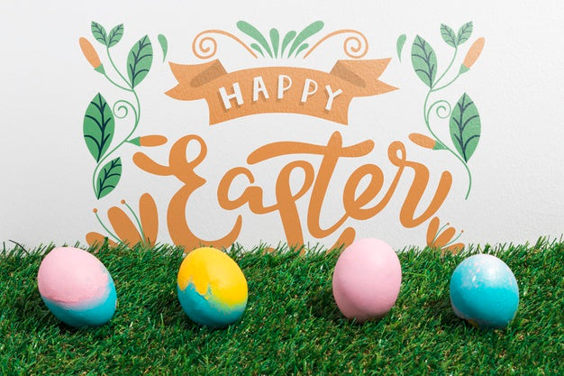 Easter Mockup With Copyspace For Text Or Logo Psd