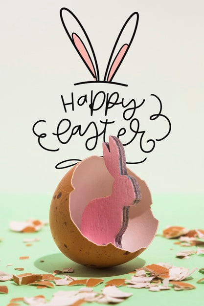 Easter Mockup With Copyspace For Text Or Logo Psd