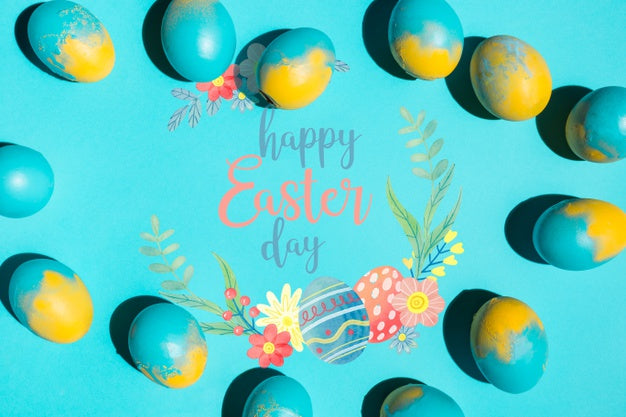 Easter Mockup With Copyspace Psd