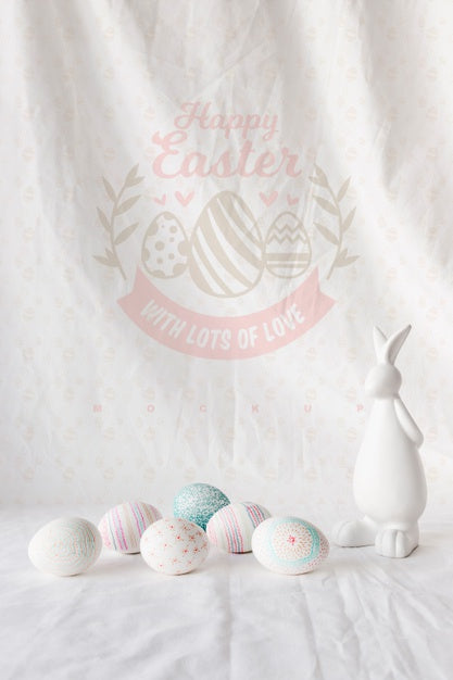 Easter Mockup With Copyspace Psd