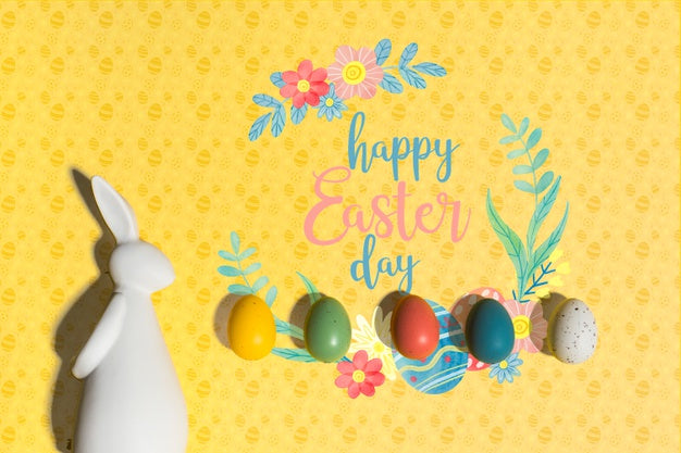Easter Mockup With Copyspace Psd