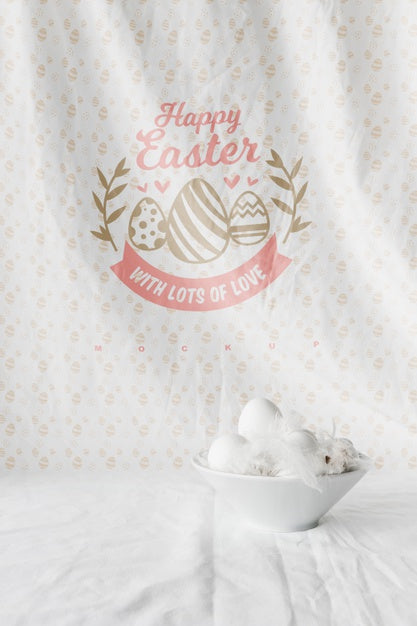 Easter Mockup With Copyspace Psd