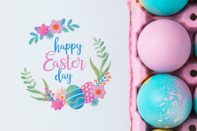 Easter Mockup With Copyspace Psd