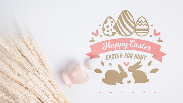Easter Mockup With Copyspace Psd