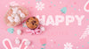 Easter Mockup With Eggs And Cupcake Psd