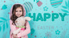 Easter Mockup With Girl And Rabbit Psd