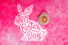 Easter Mockup With Rabbit Psd