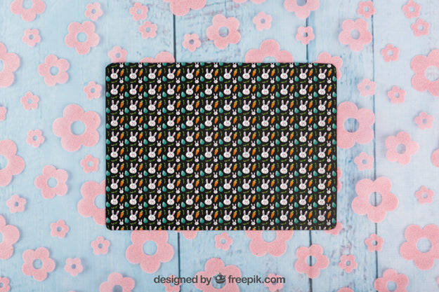 Easter Pattern Mockup Psd