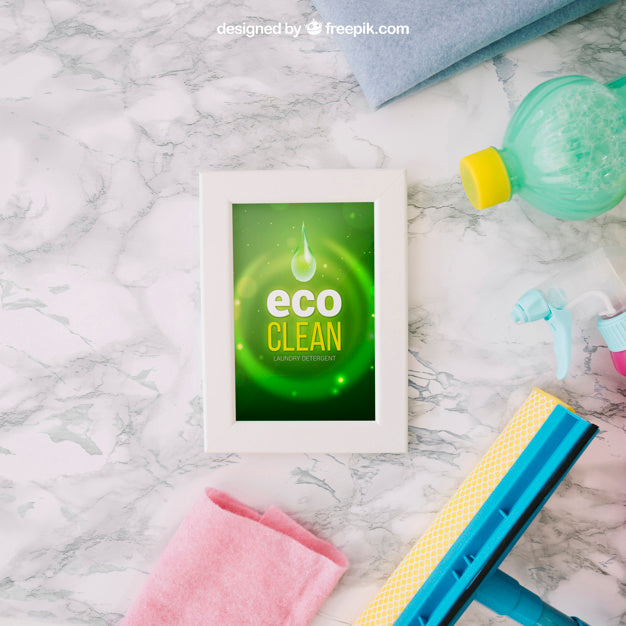 Eco Cleaning Mockup Psd