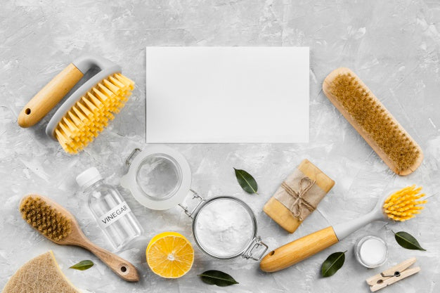 Eco Cleaning Products Assortment Psd