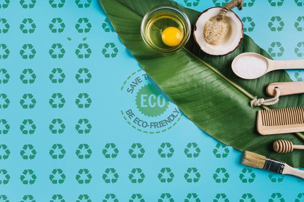 Eco Friendly Concept On Leaf Psd