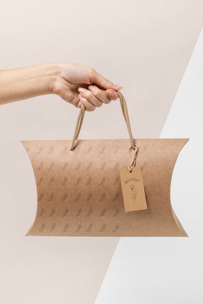 Eco-Friendly Packaging Bag Mock-Up Psd