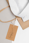 Eco-Friendly Price Tag And Paper Bag With Formal Shirt Mock-Up Psd