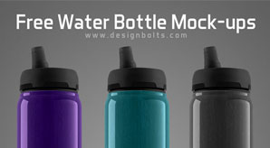 Eco Friendly Water Bottle Mock-Up Psd File