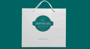 Eco Friendly White Shopping Bag Mock-Up Psd