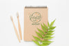 Eco Notebook And Toothbrushes Psd