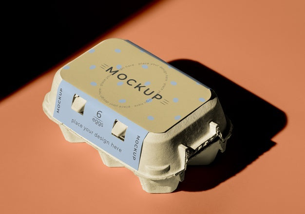 Ecologic Eggs Packaging Design Mockup Psd