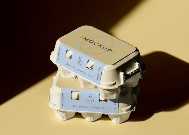 Ecologic Eggs Packaging Design Mockup Psd